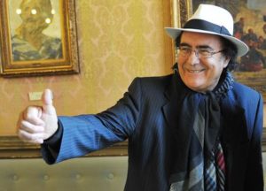 Al Bano Carrisi a Torino per presentare il suo nuovo concerto, Torino, 2 maggio 2016. ANSA/ALESSANDRO DI MARCO