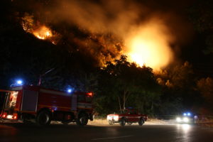 I Vigili del Fuoco in azione